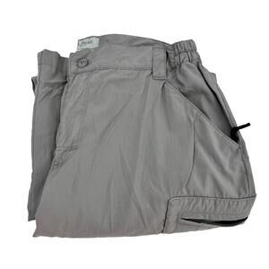 LL Bean Hiking Pants Womens Petite Medium Mp Gray Activewear Gorpcore Nylon